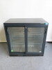Gamko 2 Door Illuminated Back Bar Drinks Chiller, Model MG2/250SD. Comes with 2 Shelf. Size H90 x W90 x D52cm
