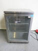 Precision Single Door Stainless Steel Illuminated Back Bar Chiller, Model BBS600. Comes with 2 Shelf. Size H90 x W60 x D50cm. NOTE: alarm sound (a/f)