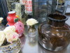 Quantity of Tableware to Include: 9 x Vases, 2 x Lanterns, 5 x Flower Holders, 2 x Candle Holders & 5 x Boxes of Assorted Napkins. - 4
