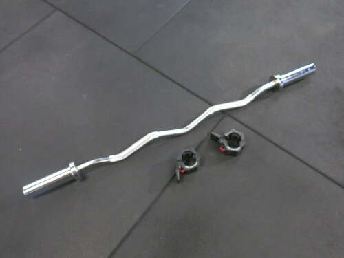 8kg BLK BOX Curl Bar with 2 x Lock-Jaw Pro.