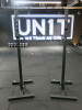 Set of 2 Moveable Harlequin UN1T Squat Racks.