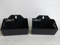 2 x UN1T Wall Mounted Basket/Lin Bins.