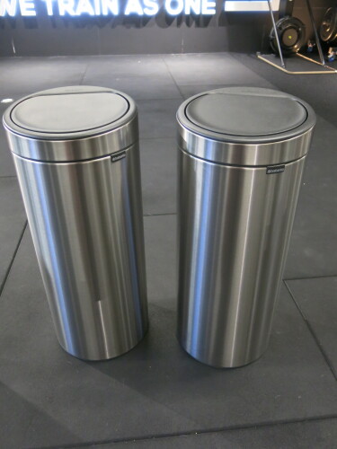 2 x Brabantia Cylinder Bins.