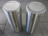 2 x Brabantia Cylinder Bins. - 2