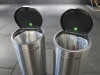 2 x Brabantia Cylinder Bins. - 3