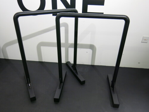 Pair of BLK BOX Black Metal Dip Bars.