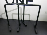 Pair of BLK BOX Black Metal Dip Bars.