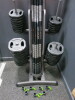 Set of 56 Eco Disc Weights to Include: 18 x 5kg, 14 x 2.5kg, 24 x 1.25kg. Comes with Weights Rack, 9 x Bars & 17 x Clips. - 2