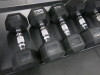 Set of 28 x BLK BOX Dumbbells to Include: 2 x 20/17.5/15/12.5/10/9/8/7/6/5/4/3/2/1kg on Mobile Rack. - 4