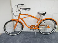 New Alpha Plus Surge Women Single Speed Cruiser Bike in Orange