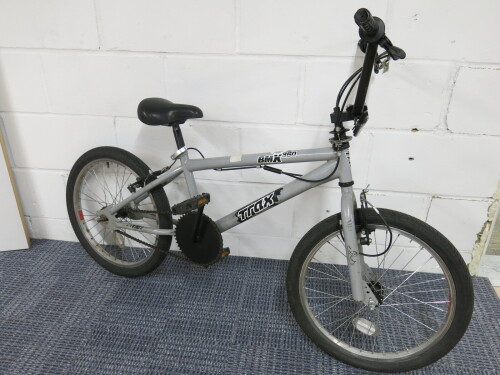 BMX 360 Trax Single Speed Trick Bike in Grey