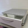 Mobile Drawer with Grey Granite Effect Top, Size H26cm x W61cm x D54cm - 2