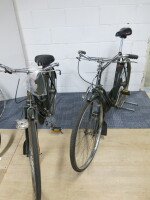 Pair of Raleigh Vintage Superb Men's & Women's Bikes in Green.