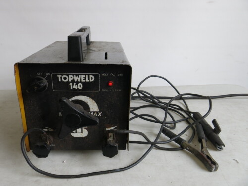 Top Weld 140 Welder (As Pictured/Viewed).