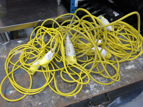 3 x 110v Extension Leads.