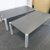 Pair of Wooden Coffee Tables with Metal Legs. Size H42cm x D60cm x W120cm - 2