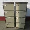 2 x Roneo 4 Drawer Metal Filing Cabinets - 4