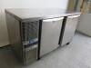 Precision Stainless Steel 2 Door Mobile Refrigerated Counter - 2