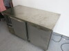 Precision Stainless Steel 2 Door Mobile Refrigerated Counter - 6