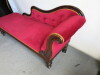 Chaise Lounge with Wooden Scroll Top Frame - 3