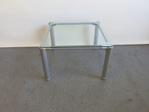 Square Glass Top Coffee Table