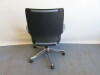 6 x Height Adjustable Office Swivel Chairs on Polished Chrome Base & Castors. - 6