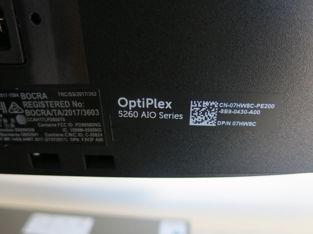 Dell OptiPlex 5260 AIO Series PC.