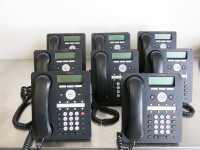 8 x Avaya Telephone Handsets, Model 1408D02A-003.