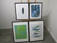 4 x Ikea Framed & Mounted Prints, Size H74 & 53 x W73 & 43cm.