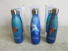 3 x Boxed/New Just Natural 500ml Stainless Steel Thermos Drinks Bottles