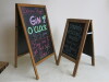 2 x Assorted Sized Pavement Advertising Wooden Chalkboards. - 3