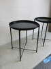 Pair of Ikea Gladom Tray Tables in Black - 2