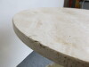 Round Marble Top Table on Brass Effect Trumpet Style Base - 3