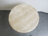Round Marble Top Table on Brass Effect Trumpet Style Base - 5