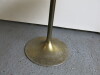Round Marble Top Table on Brass Effect Trumpet Style Base - 6