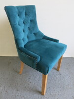 Lifestyle Furniture Teal Crushed Velour Chair