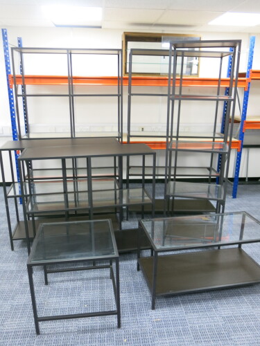 7 x Ikea VITTSJO Shelving Units