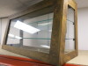 Stained Plywood Display Glass Cabinet with 2 Shelves & Sliding Doors - 2