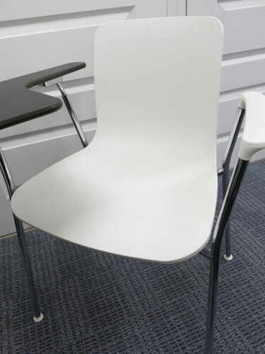 Vitra HAL Tube Meeting Chair with Writing Tablet.