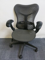 Herman Miller Mirra Ergonomic Office Chair in Graphite Grey.