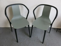 Pair of Vitra Belleville Chairs in Green