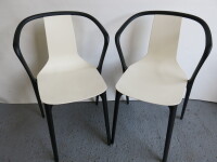 Pair of Vitra Belleville Chairs in Cream