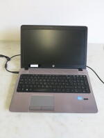 HP 15.5" Pro Book Laptop, Model 450. Comes with Power Supply. NOTE: HDD removed, unable to power up, sold for spares or repair A/F. 