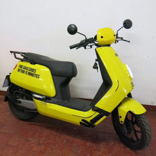 GK71 XTW: Niu NQi GTS Pro Electric Scooter, Mileage 4111.Comes with V5, 2 x Keys, 2 x Fobs & 1 x Battery Model NIU Energy 60B2/35AH: NOTE: requires battery charger.