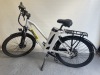 E-Prime 5 Speed 9 Gear Electric Bike with Digital Display, Li-ion 48V 930Wh Battery, Model EPBEFF930 & Charger, Shimano Gears, Disc Brakes, Truvatin Alloy T6 Handlebars, XCM30 SR Suntour Suspension Forks, Abus Wheel Bike Lock, 27.5" Wheels & Single Stand.