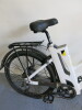 E-Prime 5 Speed 9 Gear Electric Bike with Digital Display, Shimano Gears, Disc Brakes, Truvatin Alloy T6 Handlebars, XCM30 SR Suntour Suspension Forks, Abus Wheel Bike Lock, 27.5" Wheels, Single Stand & 2 Mirrors. Bike Incomplete with Missing Battery, Cha - 7