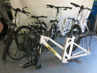 5 x E-Prime Electric Bike Frames with 6 x Wheels & Missing Assorted. Sold for Spares or Repair (As Pictured/Viewed).