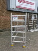 Youngman Minimax Aluminium Tower System. Comes with 4 Uprights, 8 Crossbeams, 2 x Leg Supports Stabilisers & 4 Platforms. Platform Height 3.7m. - 2