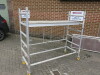 Youngman Minimax Aluminium Tower System. Comes with 4 Uprights, 8 Crossbeams, 2 x Leg Supports Stabilisers & 4 Platforms. Platform Height 3.7m. - 3