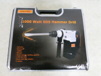 New Challenge 1000 Watt SDS Hammer Drill in Carry Case with Attachments (As Pictured).